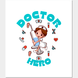 Doctor My Superhero Posters and Art